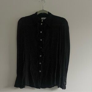 Dolce & Gabbana Black and White Button Down Shirt